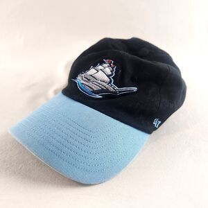 Columbus Clippers Hat Mens Adjustable Black Blue Strapback Cap MiLB 47 Brand